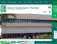 Tablet Screenshot of mosir.czeladz.pl